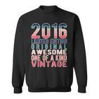 Limited Editionintage Retro Geburtsjahr 2016 Sweatshirt