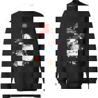 Lustiger Pinguin Weihnachten Dabbing Black Sweatshirt