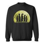 Meerkat Surikate Scharrtier Moon Sweatshirt