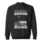 Mein Deutscher Boxer Ist Mein Beste Freund Boxer Dog Sweatshirt