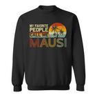 Meine Lieblingsmenschennen Mich Mausiintage Retro Mausi Sweatshirt