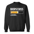 Men's Bierschiss Saufen Bier Malle Witz Saying Black Sweatshirt