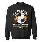 Men's Richtig Cool Football Trainer Black S Sweatshirt