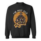 Motorrrad Papa Inintage Look Perfekt Füratertag Sweatshirt