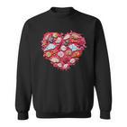 Muscheln Herz Sweatshirt