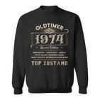 Oldtimer Baujahr 1974 Special Edition 50 Geburtstag Jahrgang Sweatshirt