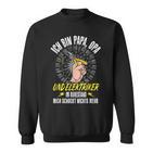 Opa Papa Und Elektroriker Im Ruhestand Grandpa Dad And Electrician Sweatshirt