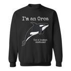 Orca Killer Whale Costume Ich Bin Ein Orca People Costume Sweatshirt