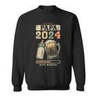 Papa 2024Aterschaft Baby Ankündigung Werdenderater Sweatshirt