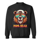 Papa Bär Papa Bearatertagsgeschenk Für Papa Spruch Lustig Sweatshirt