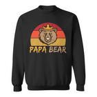 Papa Bär Papa Wildingatertagintage Sweatshirt