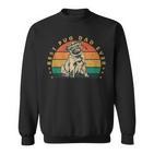 Papa Best Pug Dad Ever Geschenkintage Mops Sweatshirt