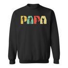 Papa Golfspielerintage Golferatertag Papa Geschenk Sweatshirt