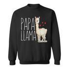 Papa Lama Lustig Passende Familie Stamm Papa Opa Sweatshirt