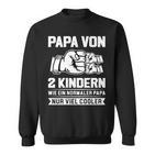 Papaon 2 Kindern Papa 2 Kinder Sweatshirt