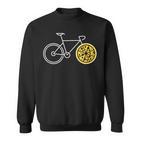 Pizza Fahrrad Radsport Fahrradfahren Fahrradtour Sweatshirt