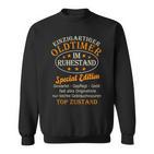 Rente Oldtimer Im Ruhestand Pensioner Sweatshirt