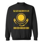 Republic Of Kazakhstan Qazaqstan Kazakhstan Kazakh Flag Sweatshirt