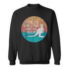 Retro Stil Känguru Sweatshirt Unnötige Fragen Spruch