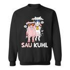 Sau Kuhl Word Game Cows Pig Sweatshirt