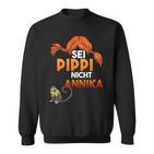 Sei Pippi Nicht Annika Langärmeliges Sweatshirt, Emanzipations Powerfrauen Tee