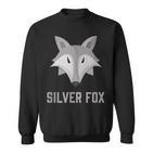 Silberfuchs Grafik Sweatshirt Unisex, Elegantes Design mit Fuchs-Motiv