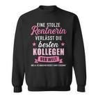 Stolze Rentnerin Schwarzes Sweatshirt - Abschied von Besten Kollegen