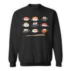 Sushi Liebhaber Geschenk Sushi Lustige Sushi Roll Kawaii Japanisch Sweatshirt