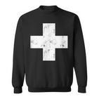 Swiss Vintage Cross Flag Switzerland Sweatshirt