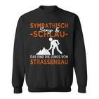 Sympathic And Schlau Strassenbau & Street Keeper Black S Sweatshirt