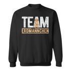 Team Erdmännchen Lustiges Meerkat Fan Sweatshirt Schwarz