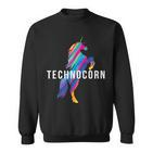 Technocorn I Electronic Raver Music Dj Festival Unicorn Sweatshirt