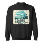 Tolle Flucht Am Meer Mit Segelboot-Kostüm Sweatshirt