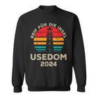 Usedom 2024 Inselreif Leuchtturm Motiv Sweatshirt