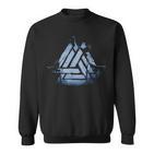 Valknut Symbol Ravens Odin's Wotan Knot Walhallaiking Sweatshirt