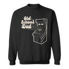 Väter Tag Retro Gamer Alte Schule Papa Geschenk Sweatshirt