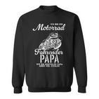 Vateratertag Geschenk Biker Papa Motorrad Spruch Kapuzenjacke Sweatshirt