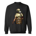 Veni Vidi Vici Spqr Roman Empire Quote Sweatshirt