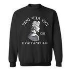 Veni Vidi Vici Xiii E Vaffanculo Black Sweatshirt