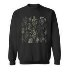 Vintage Inspirierte Blumenbotanische Diagramm Naturalist Sweatshirt