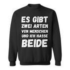 Vintage There Are Two Types Of Menschen And Ich Hasse Both Sweatshirt