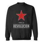 Viva La Revolucion Red Star Es Lebe Die Revolution Sweatshirt