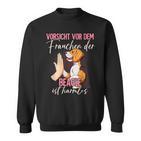 Vorsichtor Dem Frauchen Beagle Sweatshirt