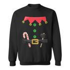 Weihnachtself Kostüm Wichtel Elf Lustige Weihnacht Sweatshirt