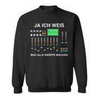 White Was Alle Knöpfe Make Tontechniker Sound Engineer Sound Sweatshirt