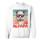 Alpapaatertag Bester Papa Alpaka Raglan Sweatshirt