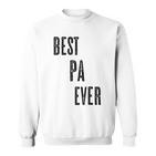 Best Pa Ever  Cute Adults Papa Dad Grandpa Raglan Sweatshirt