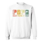 Best Papa By Par Golf Opa Golfer Golfing Dad Retro Sweatshirt