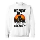 Bigfoot Dad Retro Papa Squatchintage Sasquatchatertag Sweatshirt