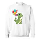 Children's 2Nd Birthday Ich Bin Schon 2 Jahre Dinosaur Sweatshirt